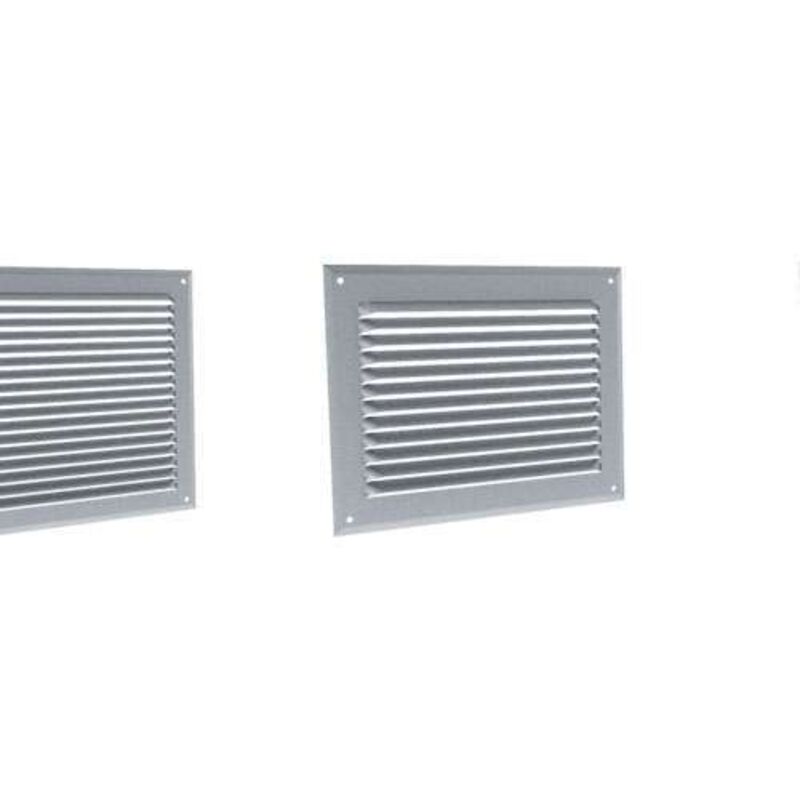 Alfer Tube Carré 1000 Mm 23,5x1,5 Mm Aluminium Blank Argent Perforé