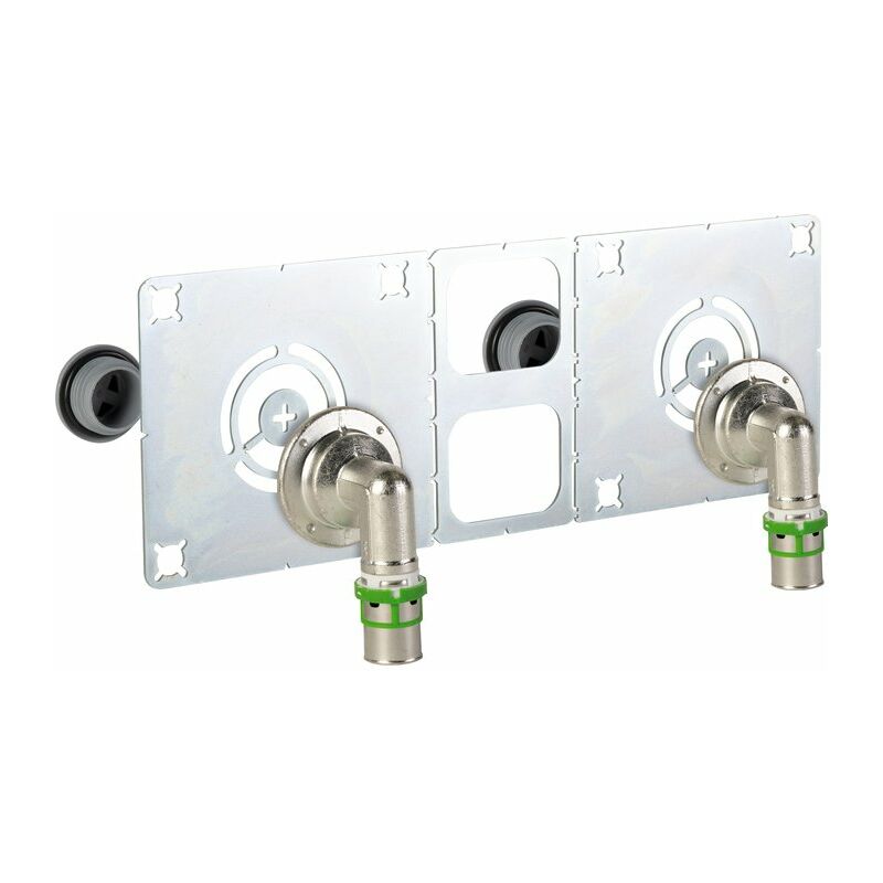 Kit de fixation multicouche pour robinetterie sanitaire sur plaque de plâtre à sertir Comap - Femelle 1/2' - Diamètre 16 mm