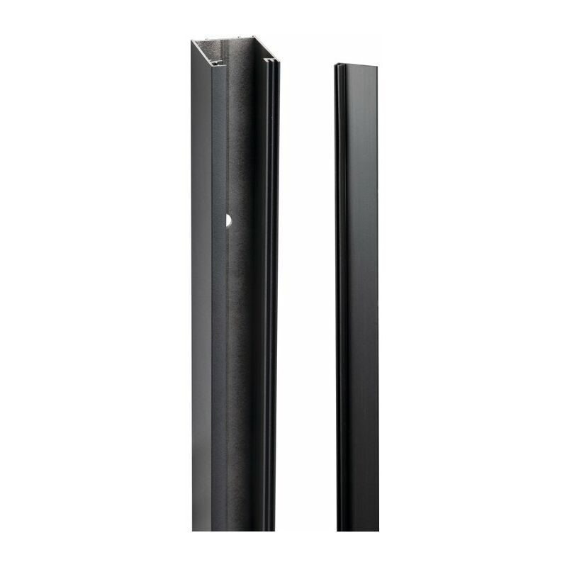 GGK Cache câble TV adhésif 12x50mm L.1m noir - WS10219