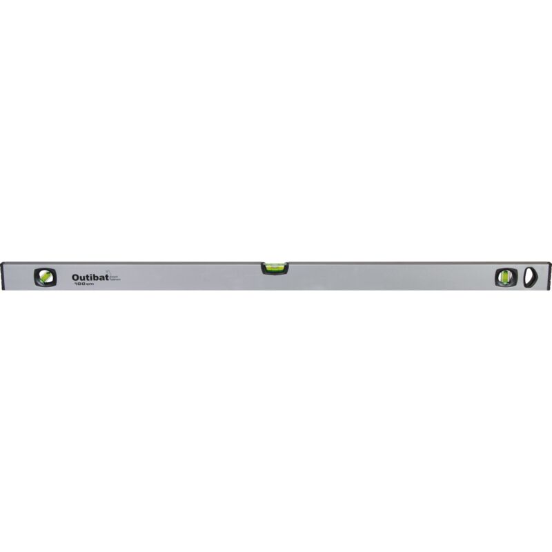 Niveau à Bulle 100 Cm Aluminium Anodisé Or – 2 Fioles – Précision 0,3 Mm/m – Idéal Artisans & Pros Du Bâtiment
