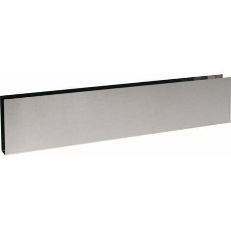 Plinthe de bas de porte en U inox satiné