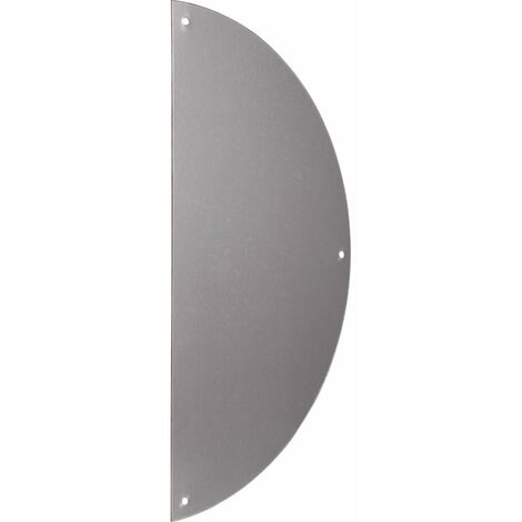 Duval Bilcocq – Plaque demi-lune adhésive aluminium argent 300x150x1mm – Finition anodisée – Pour seuils de porte – 1101021630