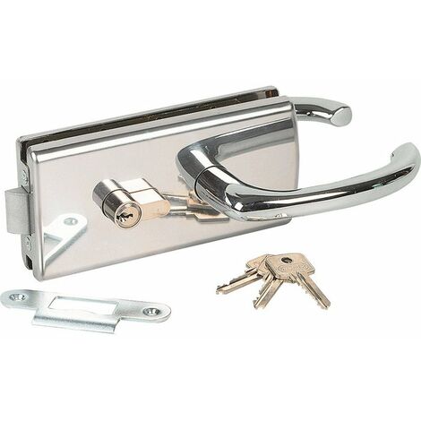 Serrure de miroiterie chromé brillant - Lagune 4300 - Stremler
