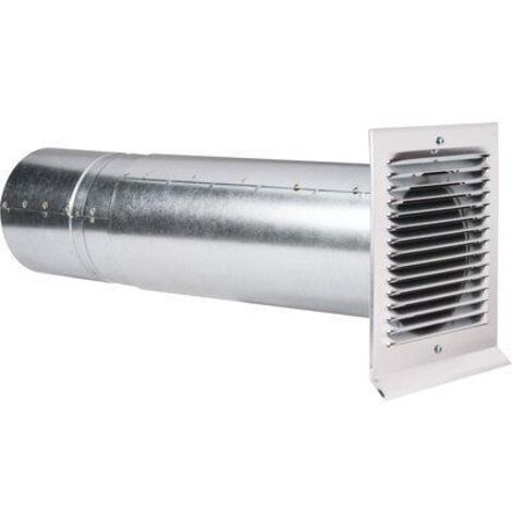 Anjos Ventilation – Prise d'air anti-retour diamètre 150mm – Manchon télescopique pour murs 300 à 450mm – Acier galvanisé – 1617 (1/3)