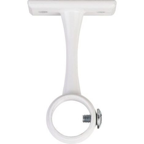 Support de tube rond acier blanc