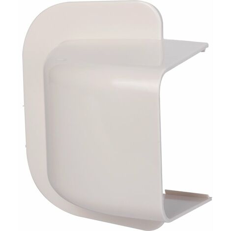 Amorce de mur plastique rigide 80 x 60 mm – Blanc crème RAL 9001 – PVC ignifugé et résistant aux UV – Installation rapide avec étriers – Besoin D'Habitat