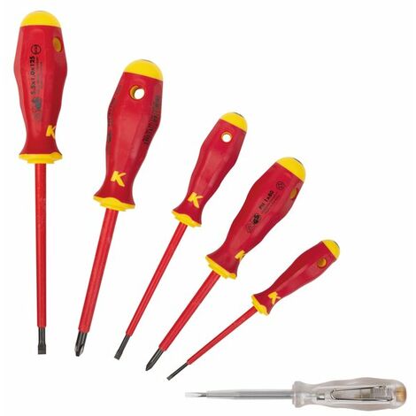 Kit 6 tournevis électricien Tolsen - Tournevis - Outils tolsen