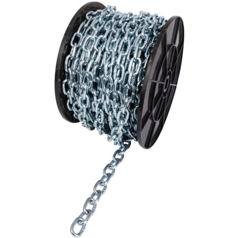 Bobine de chaîne acier zingué soudée droite maille courte