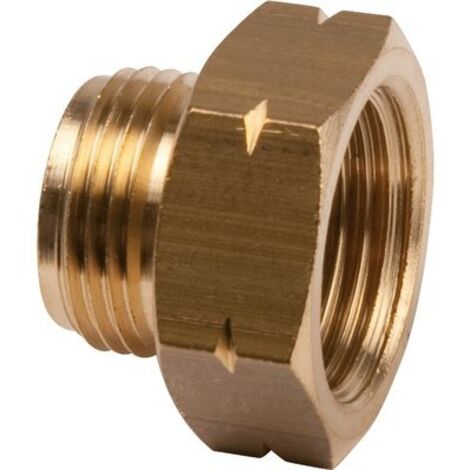 Raccord intermédiaire à visser pour gaz butane et propane – Mâle M20 x 150 – Écrou G1/2 – Pression maximale 500 mb – Besoin D'Habitat - m20x150-f15x21