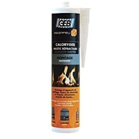 GEB – Mastic de fixation thermique 1300°C – Application facile pour béton armé – Résistance élevée aux chocs et à l'humidité (1/9)