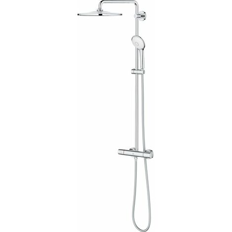 Grohe – Colonne de douche thermostatique chromé EUPHORIA 310 – Mitigeur avec trois types de jets – Anticalcaire SpeedClean – Flexible anti-torsion (1/7)