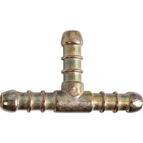 Favex – Té à tétine en laiton pour raccordement gaz butane et propane – Embouts mâles cannelés – Dimensions 37x62x10mm – Usage domestique sécurisé