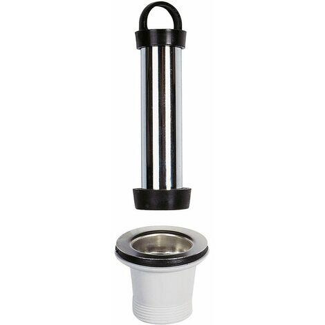 Bonde de lavabo surverse 120 mm – Laiton chromé – Grille inox – Sortie 1''1/2 – Durabilité et résistance à la corrosion – Sélection Cazabox