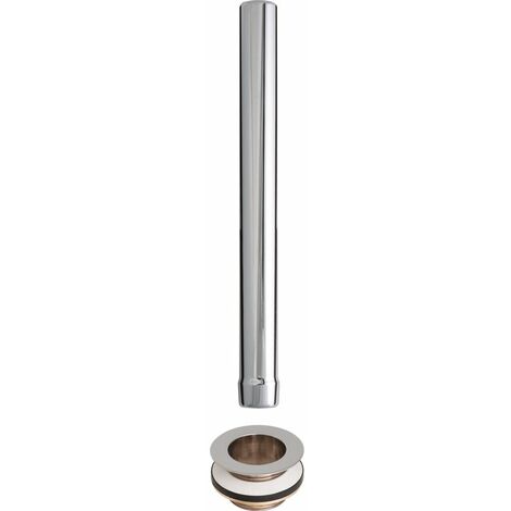Bonde de lavabo surverse 400 mm – En laiton chromé – Sortie 1''1/2 – Pour cuisine semi professionnelle – Sélection Cazabox