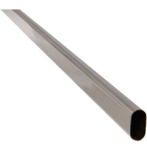 Duval Bilcocq – Tube ovale en acier chromé 30 x 15 mm – Longueur 3 m – Pour systèmes de rangement – 5110290130