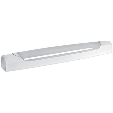 réglette à led - aric maud asymétrique - 8w - ip21 - avec interrupteur et prise - aric 53026