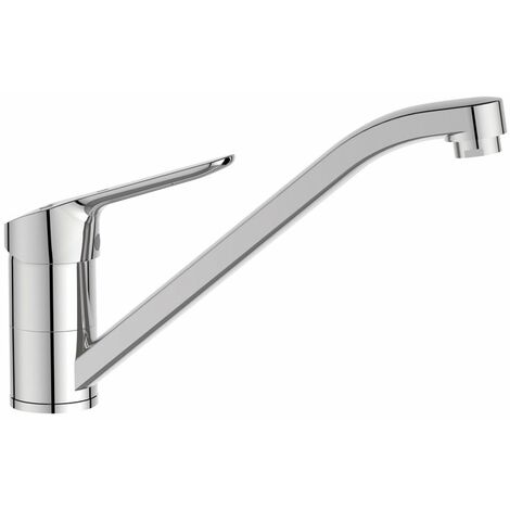 Porcher – Mitigeur de lavabo monotrou Okyris – Bec orientable – Finition chromée – Système Easy-Fix – Limiteur de débit déverrouillable