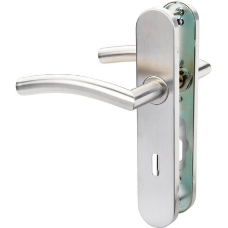Poignée de porte intérieure - C19 - Normbau - Gris - Clé L - 195 mm (1/2)