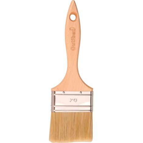 Pinceau queue de morue - Outibat - Universel - Manche bois brut - 70 mm (1/2)