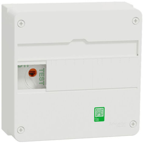 Schneider Electric – Coffret de communication 13 modules 1 rangée – 4 ports RJ45 Cat6 STP – DTI et répartiteur ADSL inclus – Grade TV 2 - Resi9