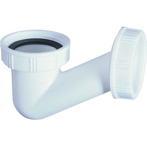 Wirquin Pro – Siphon plastique 'V' gain de place Ø40 mm – Entrée 1'1/2 – Sortie G1'1/2 – Largeur 150 mm – Hauteur 190 mm