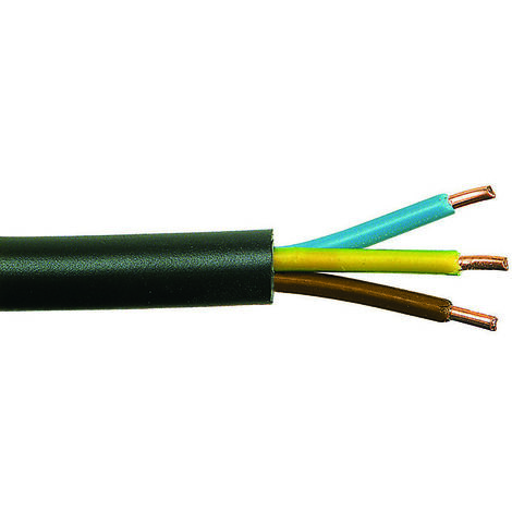 Câble électrique U-1000 R2V 3G6 mm² au mètre – Intensité 53 A – Tension 1000 V – Âme massive en cuivre – CW1717191400 – Dhome