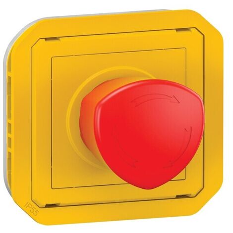 Legrand Plexo 69549 - Bouton Coupure D'Urgence 1/4 De Tour - Poussoir Déverrouillage - Destockage Neuf