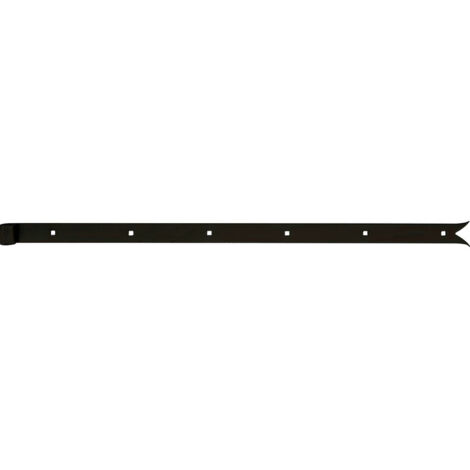 Penture de porte noire 800mm – Acier zingué – Diamètre trou 14mm – Pour bois dur – 306199 – Alberts