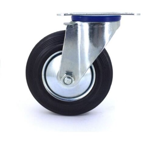 Roulette à platine pivotante - Série S2C - Caujolle - diamètre125 mm