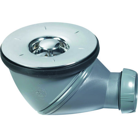 Wirquin Pro – Bonde de douche James 90mm – Sortie orientable 360° – Grille en ABS chromé – Drainage efficace horizontal et vertical