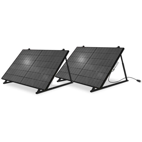 Mecafer – Kit solaire photovoltaïque 428284 – 2 panneaux 840W – Technologie Mono Crystallin N type – Installation murale ou au sol