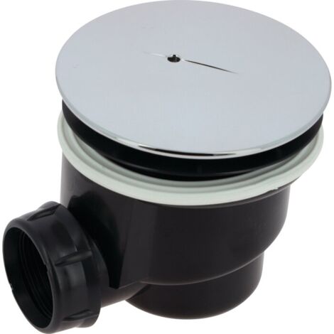 Nicoll – Bonde de douche 90mm – Sortie horizontale avec système anti-remontée d'odeur – Garde d'eau 50mm – Certifié NF (1/4)