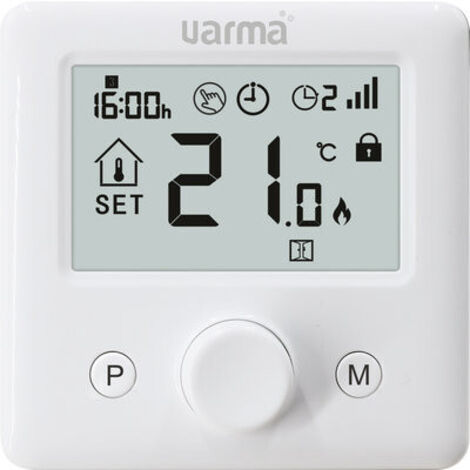 Thermostat programmable - Lagoya - Varma - Sans fil - Avec récepteur (1/5)