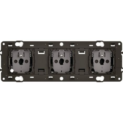 Legrand – Prise de courant triple 2P+T 16A CM0113 – Mode de pose support de module – IP20 IK04 – 87% matière recyclée