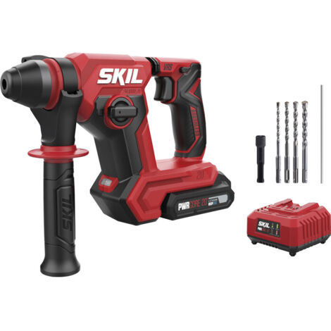 Perforateur sans fil 20V – Moteur sans charbon – SDS+ pour changements rapides – Pour béton armé et espaces confinés – Skil