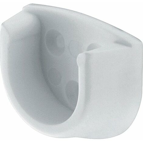 Support tube armoire blanc 20 mm