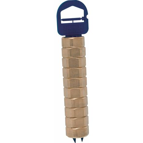 Gripp – Raccords instantanés S2 en barette – Diamètre 12mm – Femelle 1/2' – Lot de 10 écrous et joints intégrés en inox