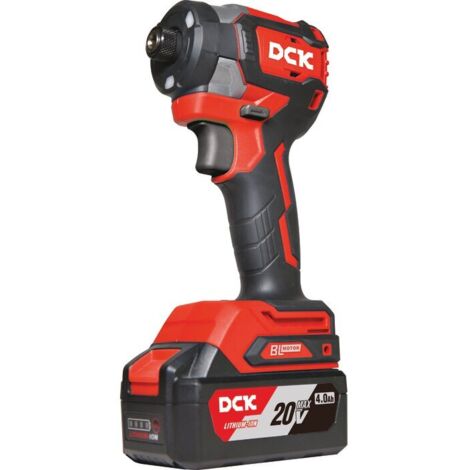 Visseuse à chocs sans fil 20V – Moteur Brushless – Couple 208Nm – 3 vitesses – 2 batteries 4.0Ah et chargeur inclus – DCK (1/4)