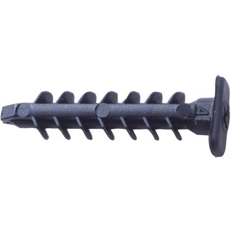 Legrand – Chevilles de fixation immédiate pour moulure – Nylon noir – Boîte de 100 – Compatible cloisons tendres et dures – 30898