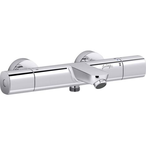 Mitigeur thermostatique bain-douche mural July+, C3 Avec raccords Chrome - JACOB DELAFON - E35675-9-CP (1/2)
