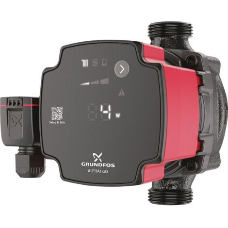 Circulateur - Alpha1 GO 15-80 - GRUNDFOS - Entraxe 130 mm - 1'