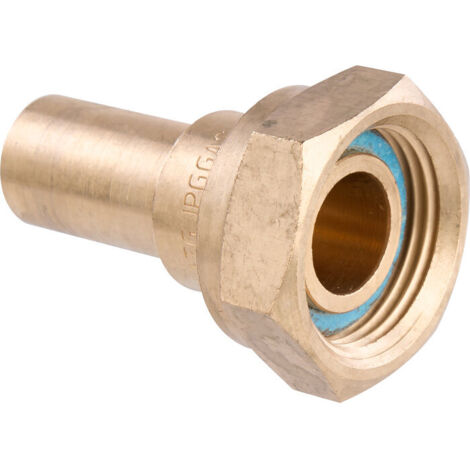 Manchon droit écrou tournant gaz - CONEX BÄNNINGER - FDiamètre16mm - F3/4' - A sertir
