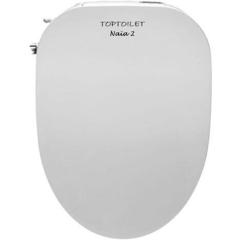 Abattant WC japonais en polypropylène antibactérien – Douchettes rétractables – Commande latérale – Installation sans électricité – Toptoilet