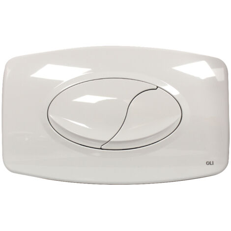 Regiplast – Plaque de commande WC double touche blanche – Compatible réservoirs EUROFUTURA 600-620 et 630 – Système double volume pour économies d'eau - 1620B