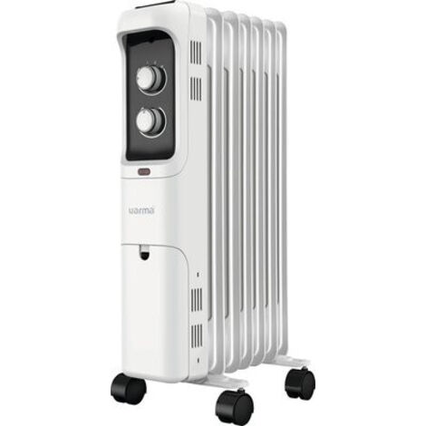 Varma – Radiateur bain d'huile 1500W – Protection anti-surchauffe – Pour pièces de taille moyenne à grande – Dimensions 640x300x250mm - CY51BB-7