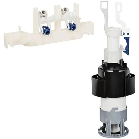 Regiplast – Soupape complète mécanisme de chasse d'eau – Platine embase et joint – Compatible réservoir CESAME – Fonctionnement silencieux - KITCE705