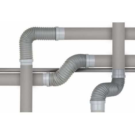 Ceta – Raccord extensible évacuation multicoude Ø32mm de 190 à 290mm – PVC semi-rigide renforcé acier – 211MULTI332FF