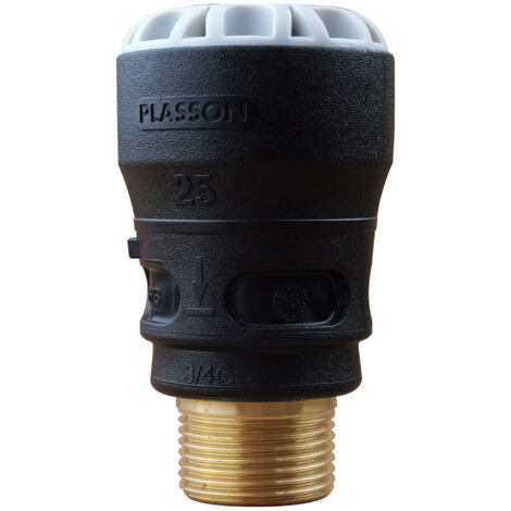 Raccord droit encliquetable PE Ø25 - Laiton mâle 3/4" (20/27) avec portée plate ISO 228 (1/4)