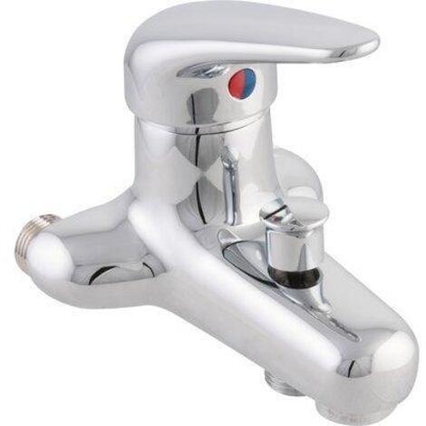 Delabie – Mitigeur de douche encastré avec entraxe réglable 60-80 mm – Type de pose au mur – Finition laiton chromé – 2508