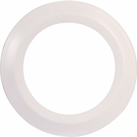 Nicoll – Rosace pour pipe de WC – Diamètre extérieur 100 mm – PVC blanc résistant au feu – Pour rénovation et neuf (1/5)